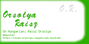 orsolya raisz business card